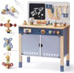 ROBOTIME Children Software Bench, Picket Software Workbench for Toddler, Software Benc... - Image 7