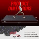 SUPERJARE 0.79'' Further-Thick Train Tools Mats, 18 Pcs 72 Sq Ft ... - Image 7