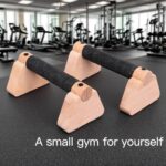 Parallettes Bars Wood Push Up Bars with Non-Slip Base, 7.8 Inch Hand... - Image 3
