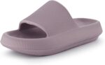 CUSHIONAIRE Feather EVA Slides for Ladies – Snug Slip On Womens ... - Image 8
