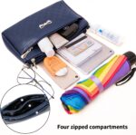 Girls Small Purses Sq. Leather-based Crossbody Luggage Multi Pocket Ought to... - Image 4