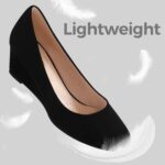 Ankis Black Nude Silver Gold Wedges for Ladies, Low Heel Ladies's Wedge ... - Image 3