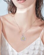 FANCIME Compass Necklace for Ladies Sterling Silver Compass Jewellery Opa... - Image 6