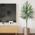 6FT Synthetic Olive Tree,Synthetic Vegetation Indoor,Fake Olive Tree Ind... - Image 5