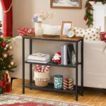 HOOBRO 29.5" Slender Console Desk, 3-Tier Entryway Desk, Skinny Couch Ta... - Image 5