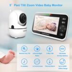 HelloBaby No WiFi Child Monitor 5" Display 30-Hour Battery Pan-Tilt-Zoom... - Image 3
