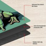 TCG Playmat Board Sport Mat Plus 50 Pcs Card Sleeves, 24 x 14 Desk Mat... - Image 5