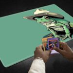 TCG Playmat Board Sport Mat Plus 50 Pcs Card Sleeves, 24 x 14 Desk Mat... - Image 7