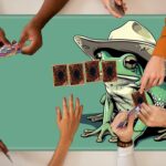 TCG Playmat Board Sport Mat Plus 50 Pcs Card Sleeves, 24 x 14 Desk Mat... - Image 8