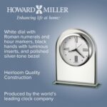 Howard Miller Regent Desk Clock – Fashionable Tabletop Alarm Clock with Be... - Image 3