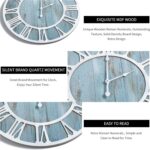 1st owned Wall Clocks for Dwelling Room Decor,16" Classic,Spherical Silent N... - Image 4