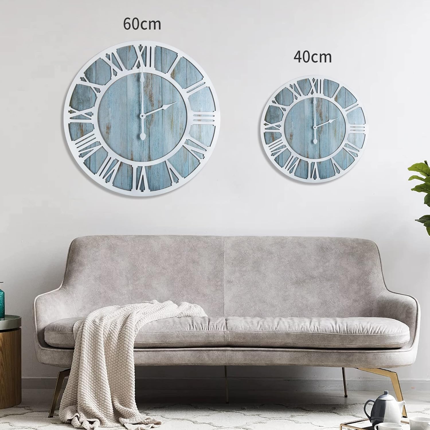 1st owned Wall Clocks for Dwelling Room Decor,16" Classic,Spherical Silent N... - Image 4