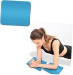 Blue Pure Rubber Non-slip Train Mat with Kneelet Pads for Yoga a... - Image 4