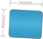 Blue Pure Rubber Non-slip Train Mat with Kneelet Pads for Yoga a... - Image 6