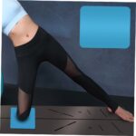 Blue Pure Rubber Non-slip Train Mat with Kneelet Pads for Yoga a... - Image 8