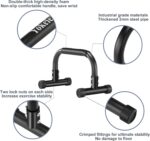Push Up Bar 9.5" Excessive Parallettes Bars No Wobbling Dip Bar for Handsta... - Image 4