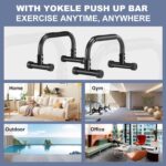 Push Up Bar 9.5" Excessive Parallettes Bars No Wobbling Dip Bar for Handsta... - Image 5