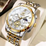 OLEVS Watches Males Waterproof Luxurious Massive Face Mens Watch Stainless Stee... - Image 3