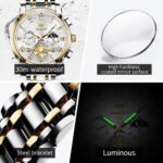 OLEVS Watches Males Waterproof Luxurious Massive Face Mens Watch Stainless Stee... - Image 4