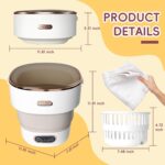 Transportable Washing Machine 15L, Mini Washer with 4 Modes and Spin Basket... - Image 8
