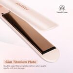 Titanium Hair Straightener, 1 Inch Double Aspect Quick Heating Flat Iron ... - Image 5