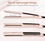 Titanium Hair Straightener, 1 Inch Double Aspect Quick Heating Flat Iron ... - Image 6