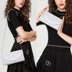 Larcenciel Girls's Night Purses, Sparkly Pleated Night Purse, El... - Image 3