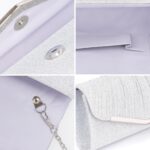 Larcenciel Girls's Night Purses, Sparkly Pleated Night Purse, El... - Image 5