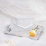 Larcenciel Girls's Night Purses, Sparkly Pleated Night Purse, El... - Image 6