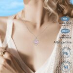 Coronary heart Necklace for Ladies, 925 Silver Necklace with Infinity Coronary heart Pend... - Image 3
