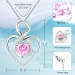 Coronary heart Necklace for Ladies, 925 Silver Necklace with Infinity Coronary heart Pend... - Image 5