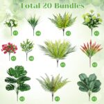 20 Pcs Synthetic Vegetation Out of doors Faux UV Resistant Synthetic Flowers ... - Image 3