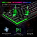 CHONCHOW 87 Keys TKL Gaming Keyboard and Mouse Combo, Wired LED Rainbo... - Image 4