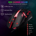 CHONCHOW 87 Keys TKL Gaming Keyboard and Mouse Combo, Wired LED Rainbo... - Image 7
