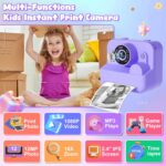 Children Digital camera On the spot Print - 1080P HD Video Digital Digital camera for Toddler ... - Image 3