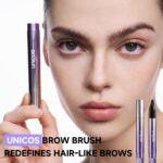 Unicos Eyebrow Pen, Angled Forehead Brush, Eyebrow Pencils for Girls, Natu... - Image 3