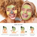 4 Pcs Clay Facial Masks Set - Turmeric, Vitamin C, Inexperienced Tea, Useless Sea ... - Image 5