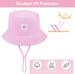 Cooraby 4 Pack Child Solar Hat Breathable Smile Bucket Hat Toddler Solar Pr... - Image 4