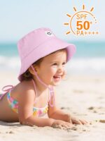 Cooraby 4 Pack Child Solar Hat Breathable Smile Bucket Hat Toddler Solar Pr... - Image 6