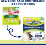 New! Hartz Comfitables Disposable Canine Diapers, Measurement XS 38 depend, Comfo... - Image 3