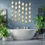 Yulejo 6 Pcs Acrylic Teardrop Mirror Decor - Slim Wall Decor Boho Vi... - Image 6