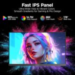 KOORUI 24" Gaming Monitor, 200Hz 1ms Quick IPS, FHD HDR400 Show, 90%... - Image 6