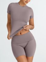 Fashionable Queen Womens 2 Piece Exercise Units Brief Matching Lounge Units Su... - Image 3