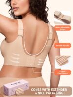 PoseFree Womens Seamless Wi-fi Supportive Bra Push Up Consolation Tender ... - Image 4