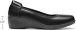 DREAM PAIRS Ladies's Low Wedges Heels Pumps Snug Slip-on Spherical T... - Image 3