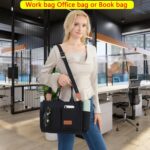 Canvas Tote Bag for Ladies,Ladies's Luggage Crossbody Luggage Work Laptop computer Tote... - Image 7