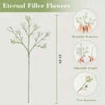 Yastouay Babys Breath Synthetic Flowers, 6Pcs Faux White Babys Breath... - Image 3