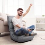 COSTWAY Folding Ground Lounge Chair, Ground Gaming Chair with 5-Place... - Image 6