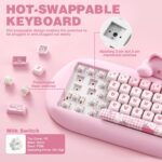 YUNZII C68 Wi-fi Mechanical Keyboard,65% Structure,Scorching Swap,Triple Mod... - Image 6