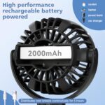 Mini Transportable Child Stroller Fan,3 Pace Private Handheld Fan,Battery ... - Image 4